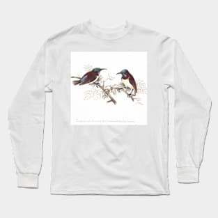 Purple Sunbirds by Elizabeth Gwillim Long Sleeve T-Shirt